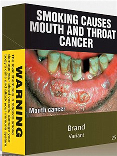 Cảnh báo shock bằng hình ảnh trên bao thuốc lá